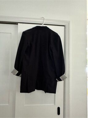 Anthropologie Black Blazer with Rolled Cuffs
